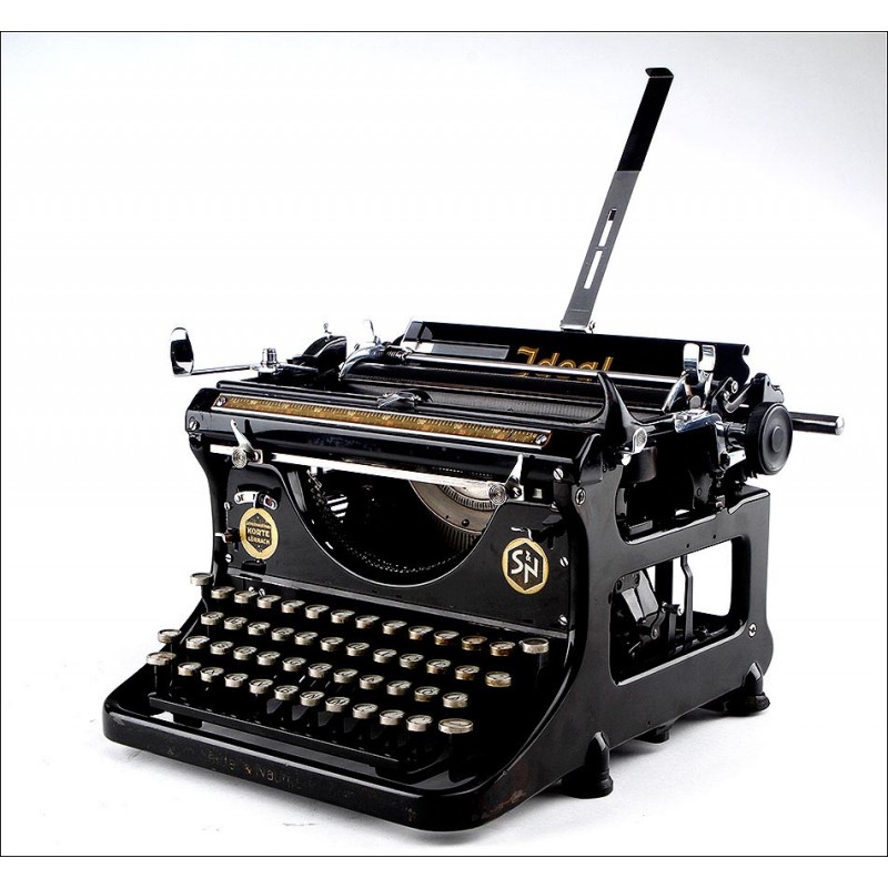 Correlación Huelga base Preciosa Máquina de Escribir Ideal C de los Años 30 del Siglo XX.