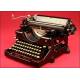 Nice Swiss Typewriter of the Hermés brand in perfect condition. 1925.