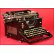 Elegante Máquina de Escribir Marca Imperial Model 60 en Perfecto Estado de Funcionamiento. Inglaterra ca. 1950.