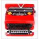 Elegante Máquina de Escribir Vintage Olivetti Valentine. Italia, Años 70