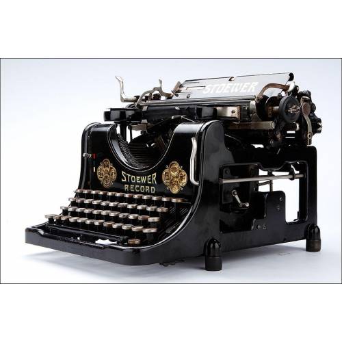Magnífica Máquina de Escribir Antigua Stoewer Record 5. Alemania, 1921