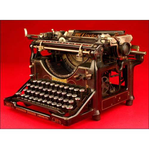 Genuina Máquina de escribir Underwood 5, ca. 1915.