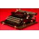 Decorative Adler Typewriter with Case. Germany, early s. XX.