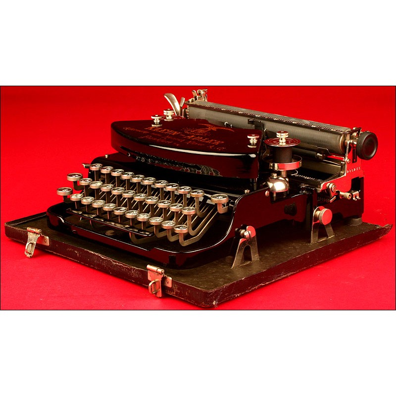 Decorative Adler Typewriter with Case. Germany, early s. XX.