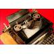 Decorative typewriter Ideal A2. Germany, 1904. With Wooden Guard Box.