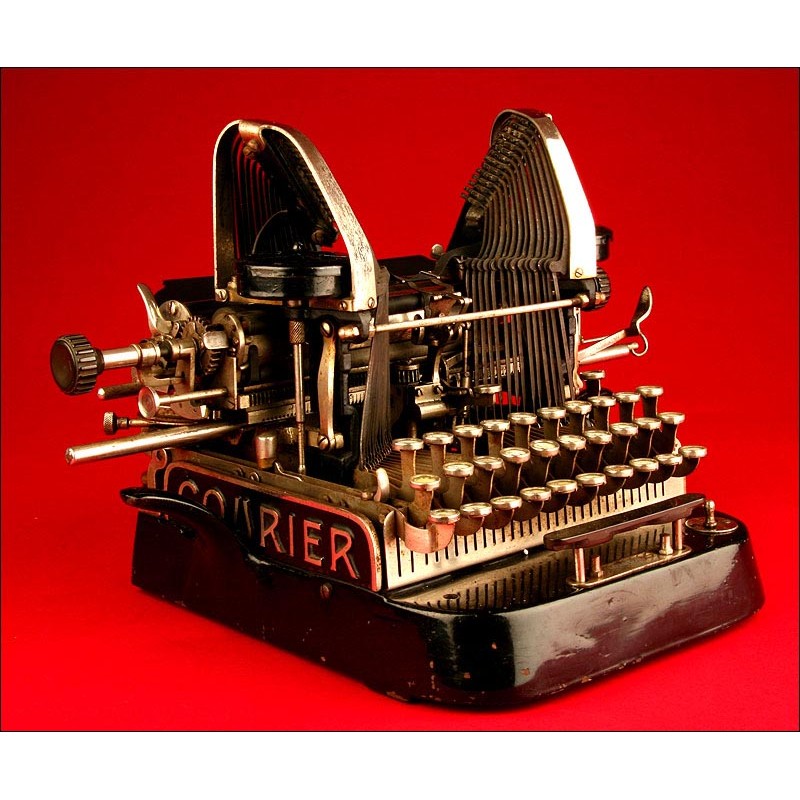 Rare Courier Side Stroke Typewriter. Austria, 1903.
