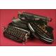 Beautiful German Adler Model No. 7 Typewriter, made in 1901.