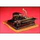 Curious German Mignon Typewriter in Perfect Condition. Beginning of the XX Century.