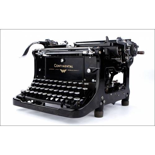 Antigua Máquina de Escribir Continental Standard Muy Bien Conservada. Alemania, 1934