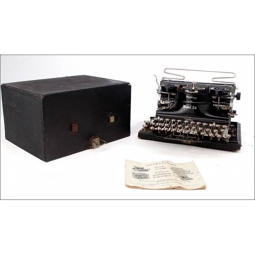 Impresionante Máquina de Escribir Hammond Plegable. EEUU, Años 20