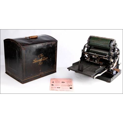 Magnificent Gestetner Multicopier No. 6 with Original Cover. Germany, Circa 1913