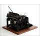 Stoewer Record Typewriter. Germany, 1921. With original and working case.