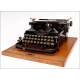 Elegant Senta Portable Typewriter. Germany, Circa 1920. Original Case