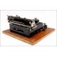 Elegant Senta Portable Typewriter. Germany, Circa 1920. Original Case