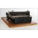 Elegant Senta Portable Typewriter. Germany, Circa 1920. Original Case