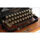 Elegant Senta Portable Typewriter. Germany, Circa 1920. Original Case