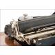 Elegant Senta Portable Typewriter. Germany, Circa 1920. Original Case
