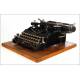 Elegant Senta Portable Typewriter. Germany, Circa 1920. Original Case