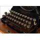 Elegant Senta Portable Typewriter. Germany, Circa 1920. Original Case