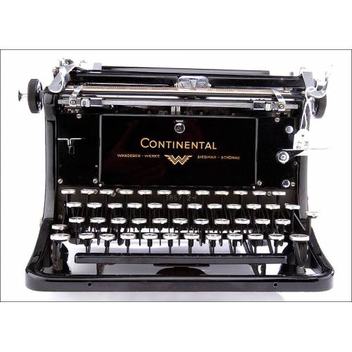 Beautiful Continental Typewriter in Very Good Condition. Germany, 1930's