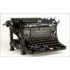Preciosa Máquina de Escribir Continental Standard en Funcionamiento. Alemania, Años 30