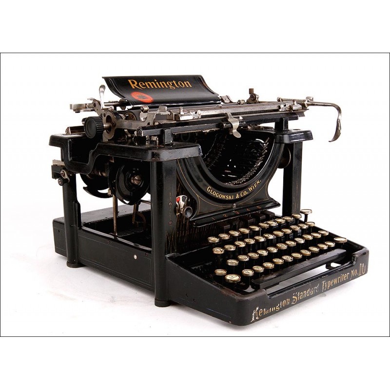 Magnífica Máquina de Escribir Remington Standard Nº 10. Estados Unidos, 1910