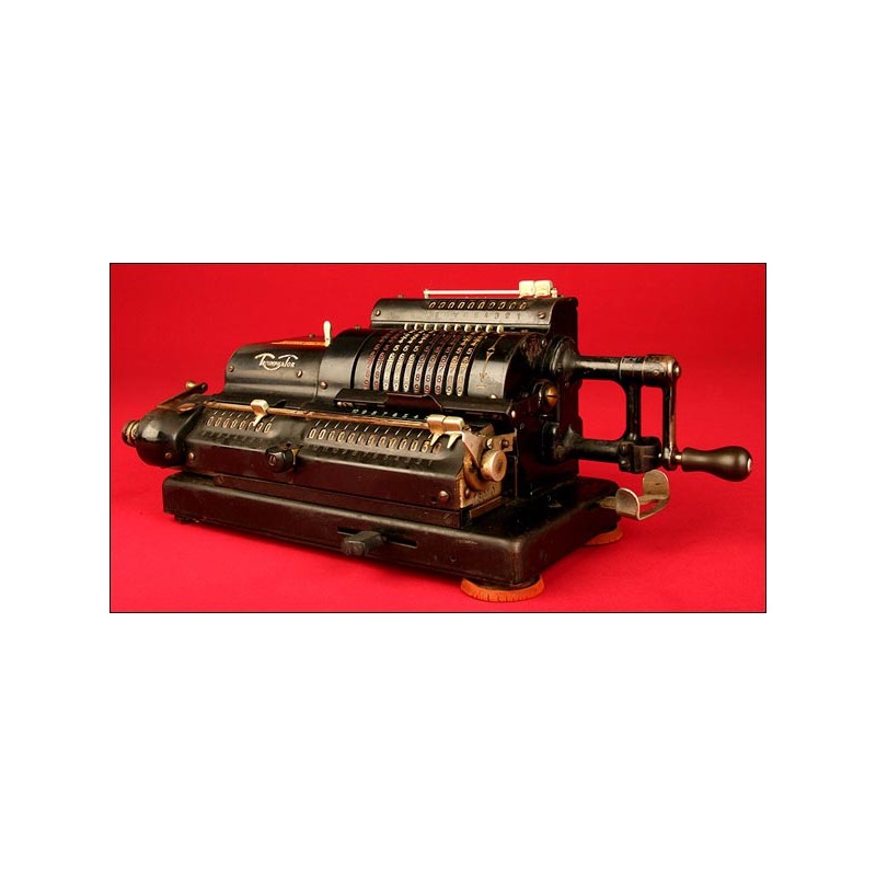 Máquina de calcular Triumphator, ca.1920. No Funciona (atascada).