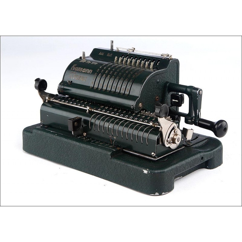 Rara Calculadora Alemana Hamman Manus Modelo E, Fabricada en Alemania en los Años 50 del Siglo XX