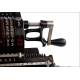 Elegante Calculadora Alemana Lipsia Fabricada en los Años 20-30 del Siglo XX. Funcionando