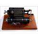 Attractive Trinks-Brunsviga Calculator in Good Condition and Working. Germany, Circa 1910.