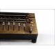 Swiss Calculator MADAS of the Year 1913. With Automatic Division. Smooth Operation. With Lid.