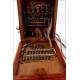 Antique Solid Wood and Chrome Plated Metal Switchboard Telephone. France, Circa 1900
