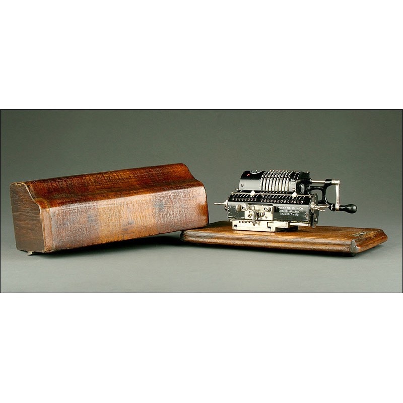 Calculadora Brunsviga M System Trinks, Modelo M, 1924. En Perfecto Estado y Funcionando Muy Bien