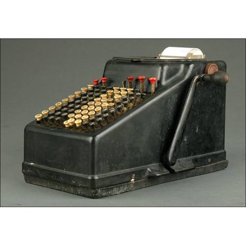 Vintage Addo Calculator with Printer. Sweden, 1920's