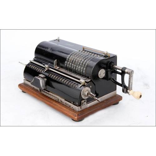 Antique Thales CER Mechanical Calculator with Windlass System. Germany, 1930's
