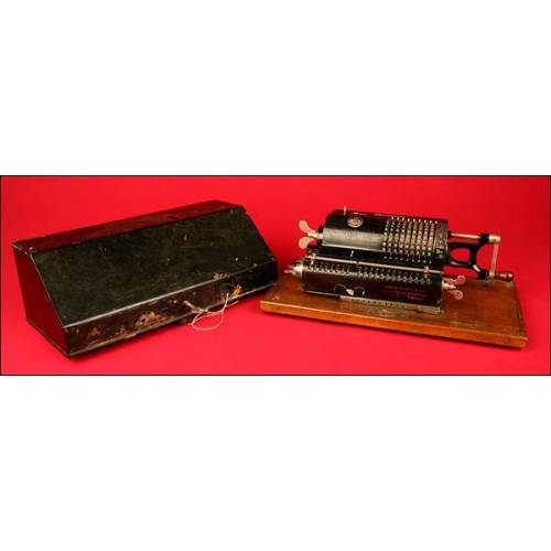 Calculadora Brunsviga B System Odhner, 1907. En Perfecto Estado de Funcionamiento.