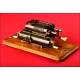 Spectacular Thales Patent Model A Calculator with Original Box, 1913.