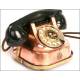 Antique telephone.copper box.30's. WORKING!