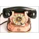 Antique telephone.copper box.30's. WORKING!