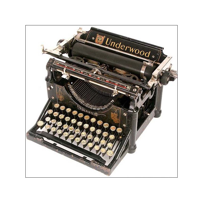 Máquina de escribir Underwood, funcionando perfectamente. 1905