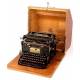 Antique Continental typewriter with chest and key. 1920