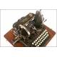 Extraordinary Oliver 5 typewriter + extras. 1910