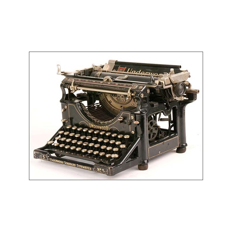 Máquina de escribir Underwood, nº5. 1915