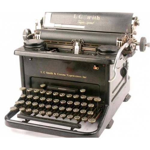 Antique L.C. Smith Super Speed typewriter. 1937
