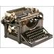 Antigua máquina de escribir Underwood. 1915