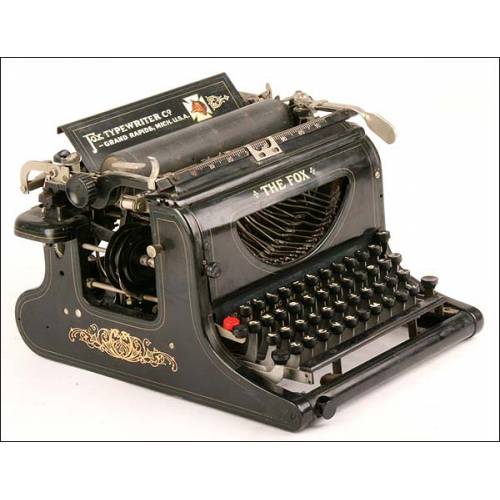 Máquina de escribir The Fox. 1906