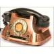 Copper switchboard telephone. Copper switchboard telephone. 1950's. Perfect working order.