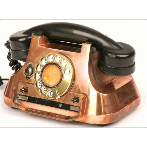 Copper switchboard telephone. Copper switchboard telephone. 1950's. Perfect working order.