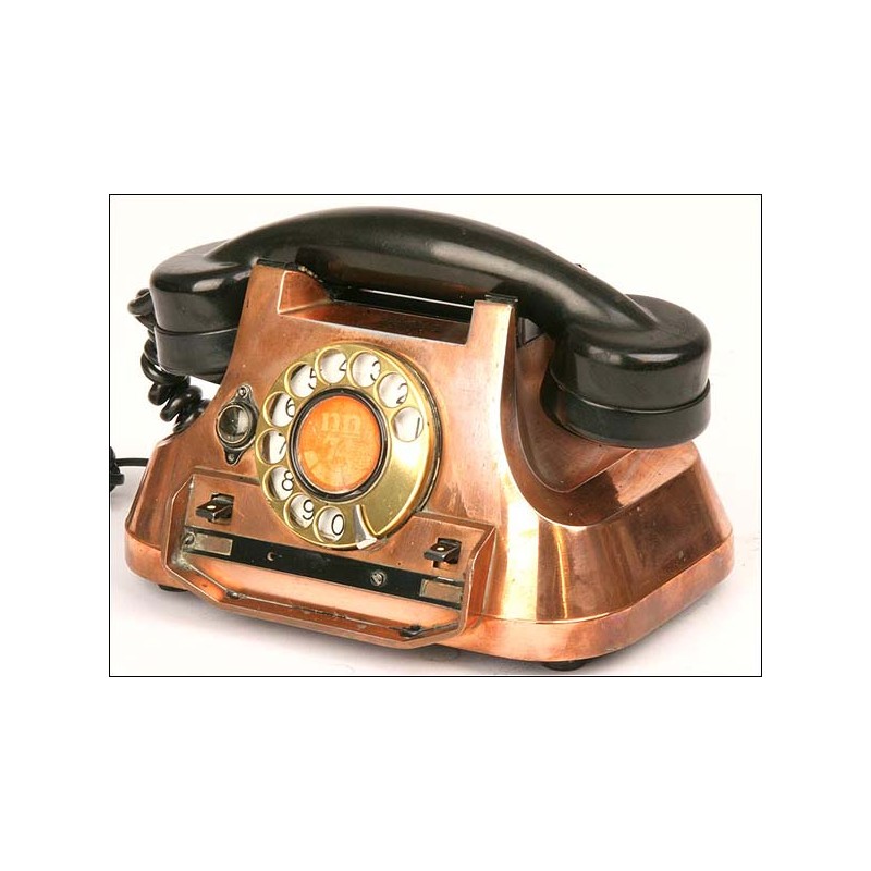 Copper switchboard telephone. Copper switchboard telephone. 1950's. Perfect working order.