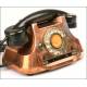 Teléfono centralita de cobre. Años 50. Perfecto funcionamiento